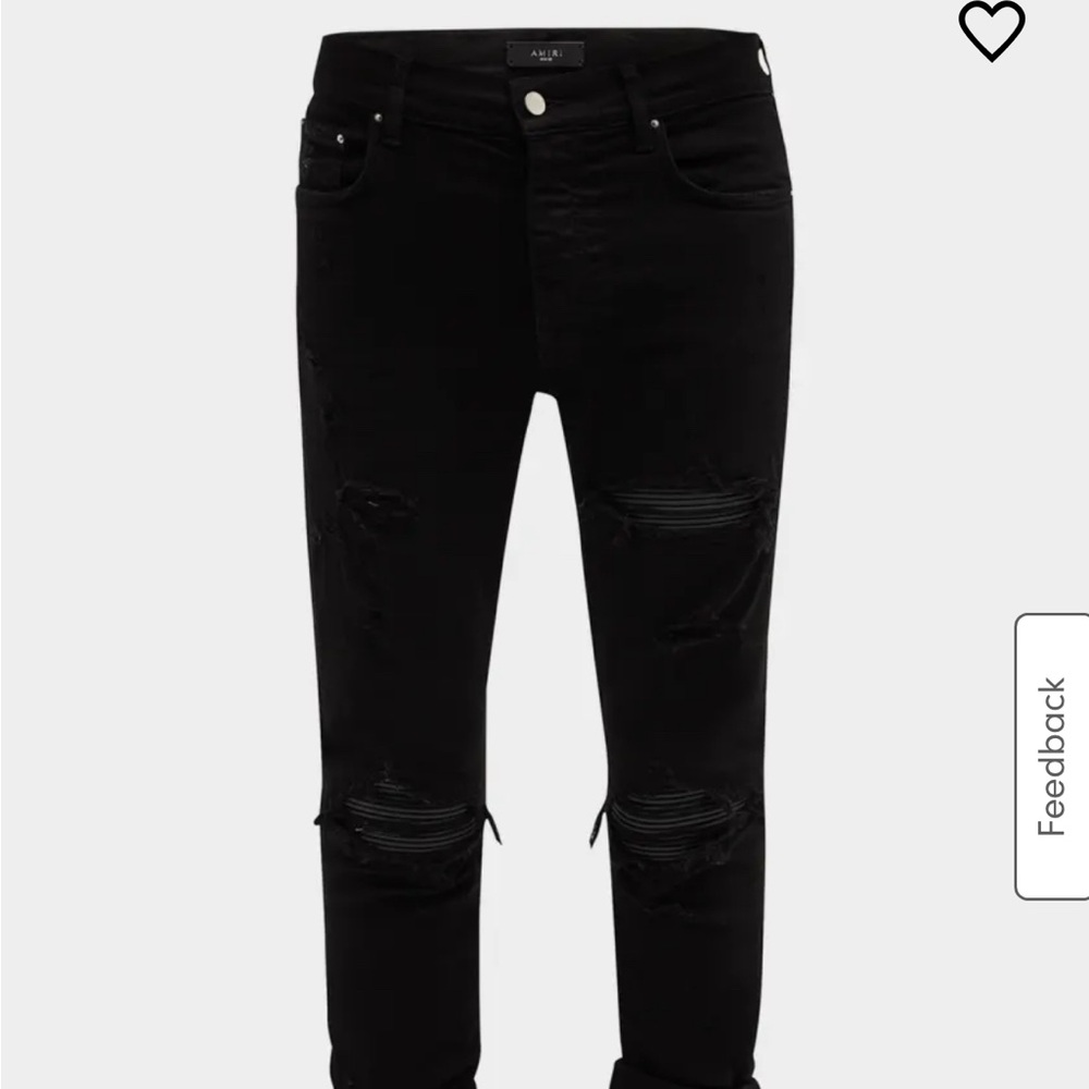 Amiri Men's MX1 Destroyed Skinny Jeans